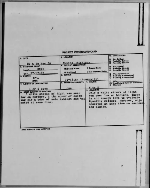 First page of 1958.05 - 8845546 - Nunica, Michigan