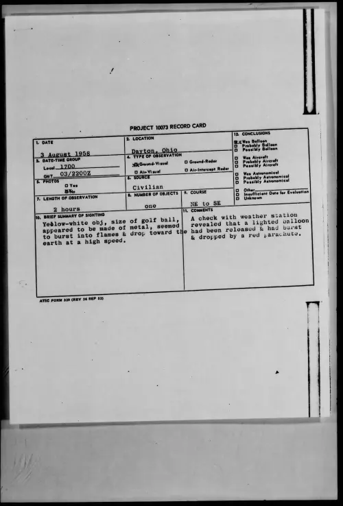 First page of 1958.08 - 8858997 - Dayton, Ohio