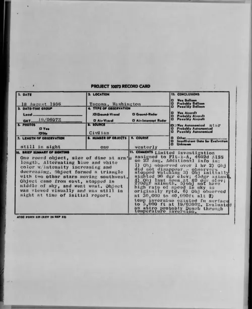 First page of 1956.08 - 7069612 - Tacoma, Washington