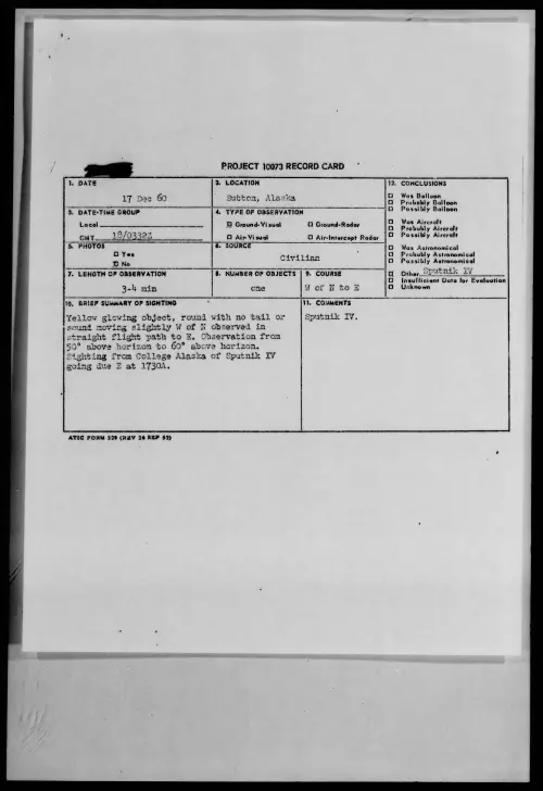 First page of 1960.12 - 8610386 - Sutton, Alaska