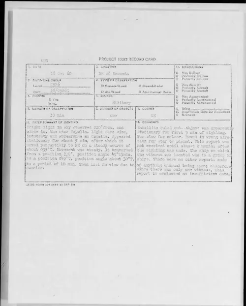 First page of 1960.10 - 8235000 - NE of Bermuda