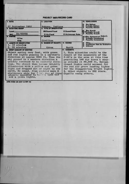 First page of 1957.09 - 6969298 - Kokomo, Indiana