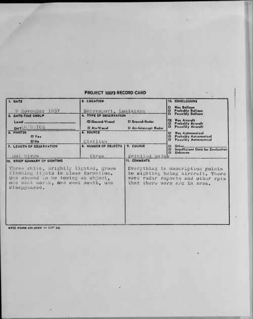 First page of 1957.11 - 6782444 - Shreveport, Louisiana