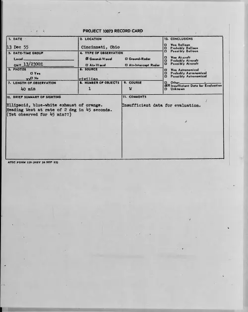 First page of 1955.12 - 7340051 - Cincinnati, Ohio