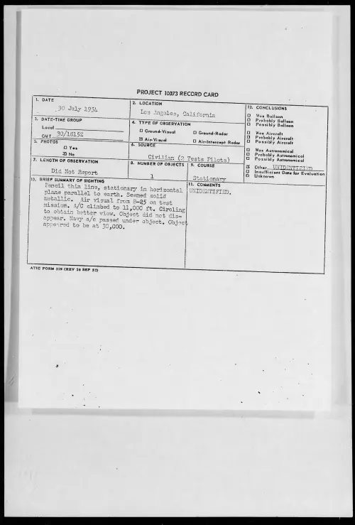 First page of 1954.07 - 8715264 - Los Angeles, California