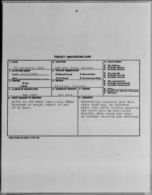 First page of 1956.09 - 7070987 - Ashford, Kent, England