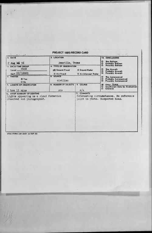 First page of 1956.08 - 6788179 - Amarillo, Texas