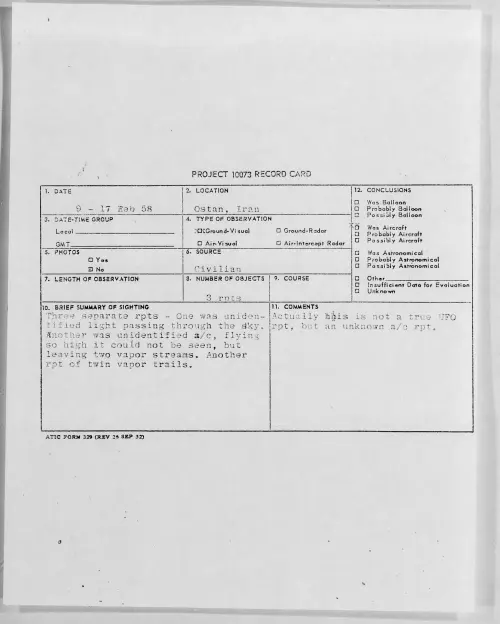 First page of 1958.02 - 6960497 - Ostan, Iran