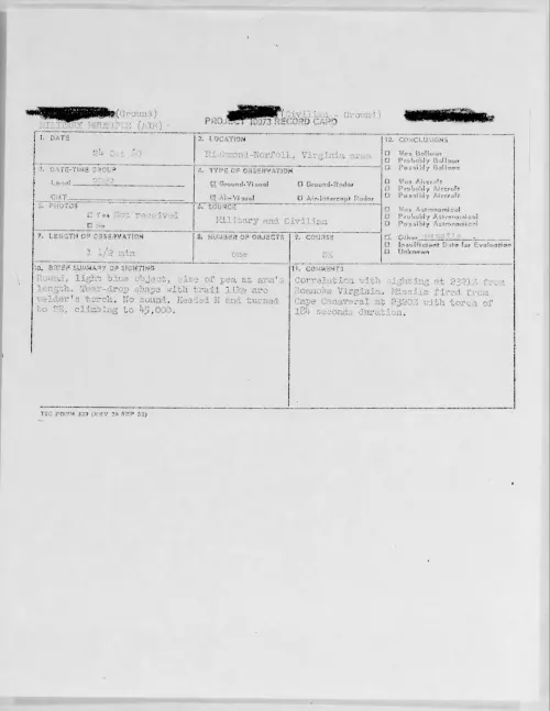 First page of 1960.10 - 8235625 - Richmond-Norfolk, Virginia Area