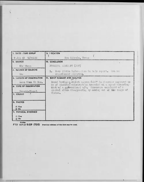 First page of 1953.01 - 9543815 - San Antonio, Texas