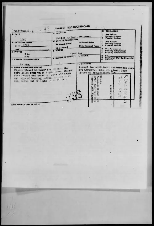 First page of 1959.xx - 9078680 - Weldon Springs, Missouri