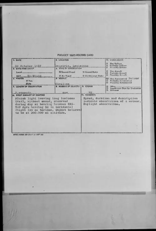 First page of 1957.10 - 7228425 - Metairie, Louisiana