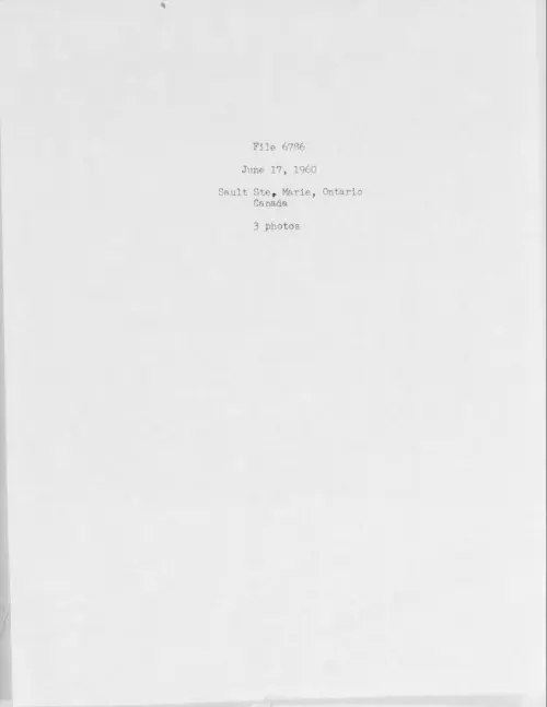 First page of 1960.06 - 6976132 - Sault Ste. Marie, Ontario Canada (#6786)
