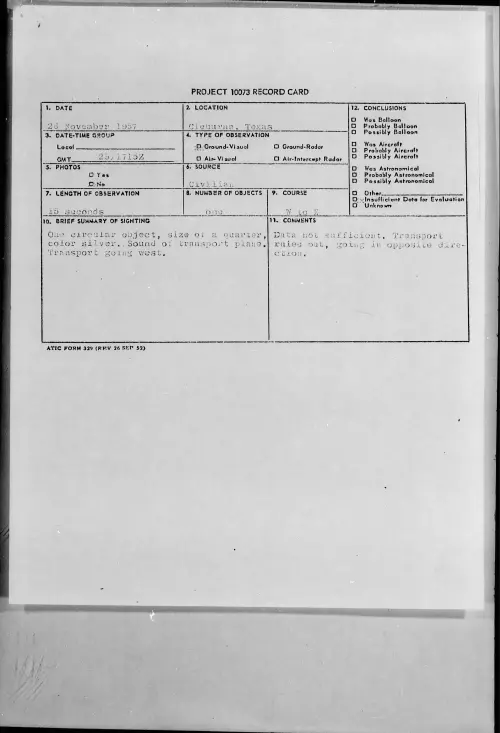 First page of 1957.11 - 6963638 - Cleburne, Texas