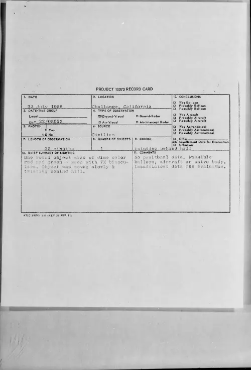First page of 1956.07 - 6787352 - Challange, California