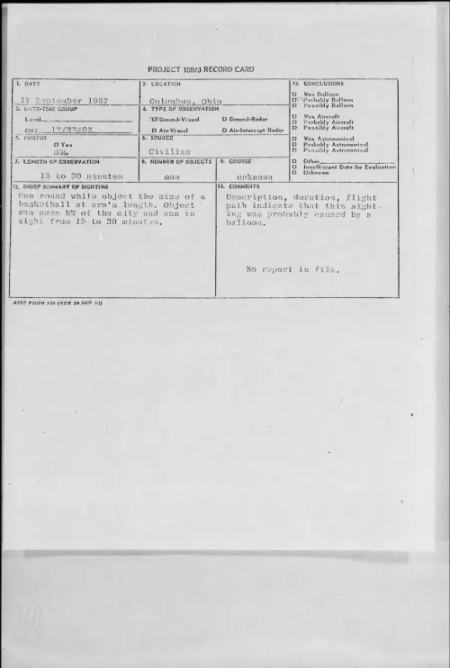 First page of 1957.09 - 7228726 - Columbus, Ohio