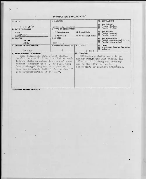 First page of 1959.09 - 8409357 - Naha AB, Okinawa