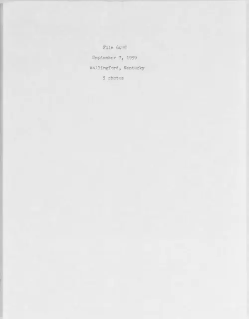 First page of 1959.09 - 6975541 - Wallingford, Kentucky (#6498)