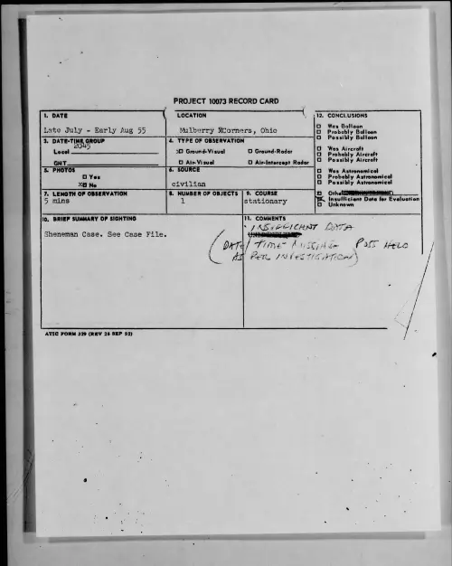 First page of 1955.07 - 6971057 - Mulberry MCorners, Ohio