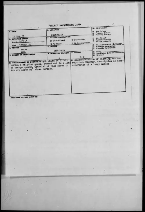 First page of 1961.03 - 8643400 - Australia