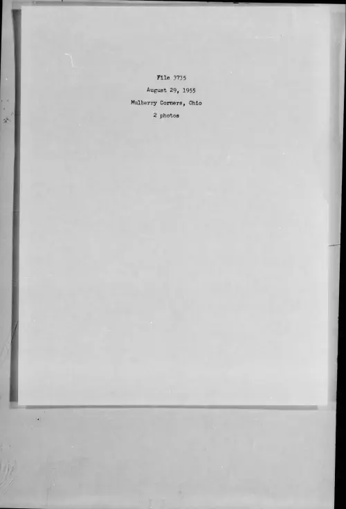 First page of 1955.08 - 7276672 - Mulberry Corners, Ohio (#3735)