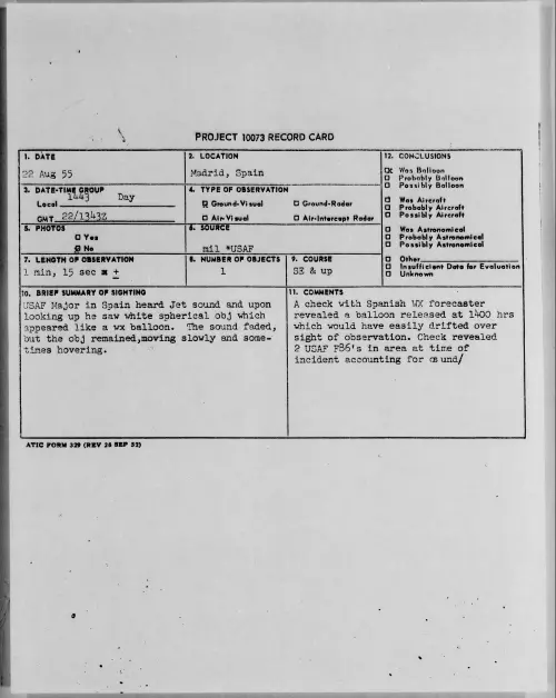 First page of 1955.08 - 6972131 - Madrid, Spain