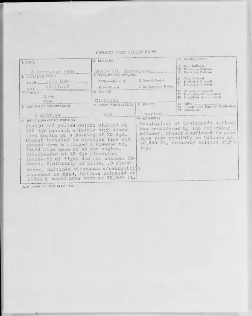 First page of 1960.11 - 8237956 - Thule AB, Greenland