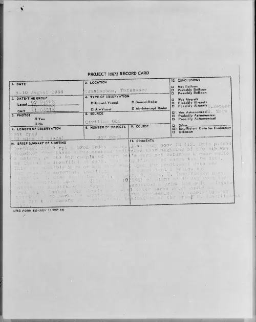 First page of 1956.08 - 6788971 - Cunningham, Tennessee