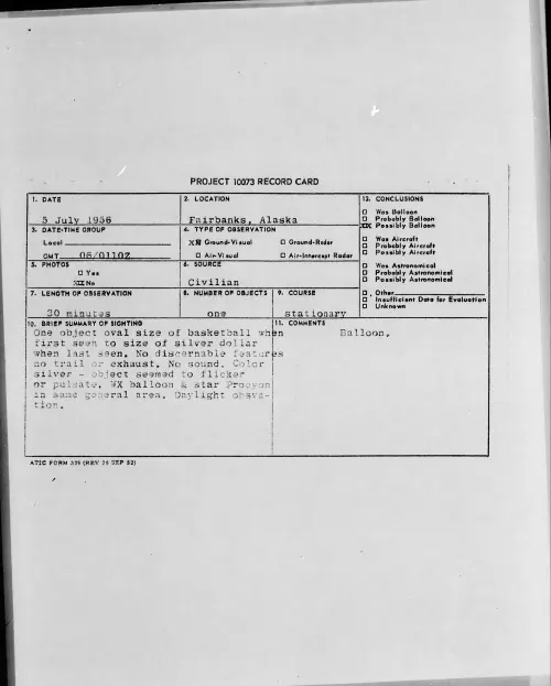 First page of 1956.07 - 6786836 - Fairbanks, Alaska