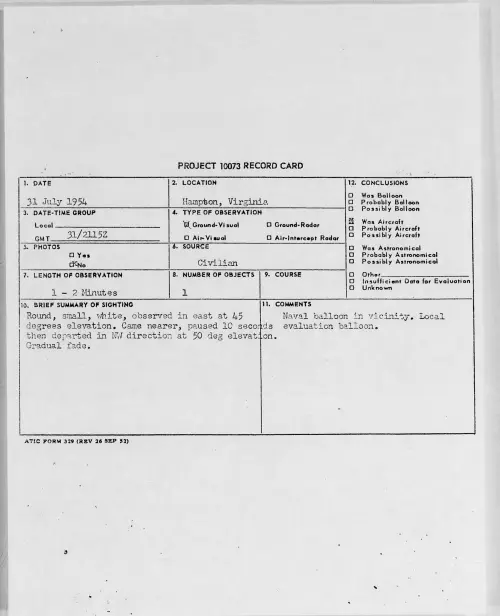 First page of 1954.07 - 8715290 - Hampton, Virginia