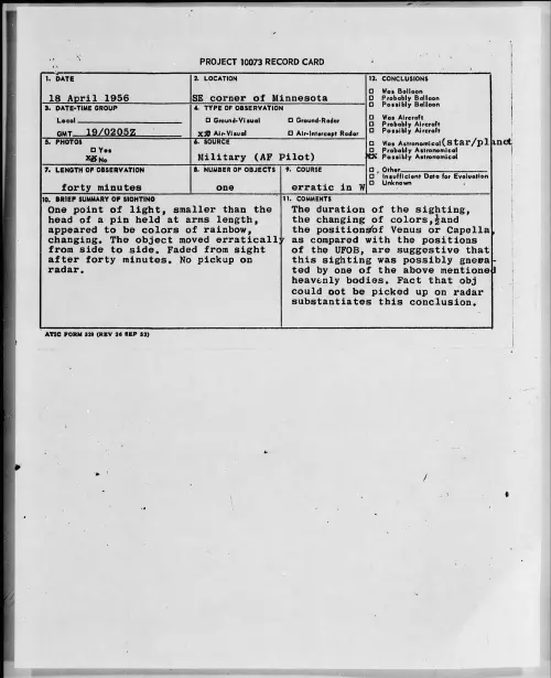 First page of 1956.04 - 6785610 - SE corner of Minnesota