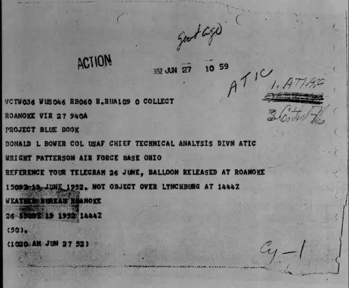 First page of 1952.xx - 9614614 - Rousens, Va (Lynchburg)