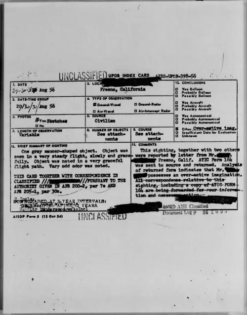 First page of 1956.08 - 7070223 - Fresno, California