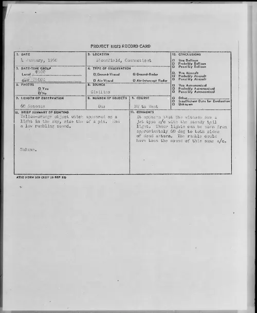 First page of 1960.01 - 6967746 - Bloomfield, Connecticut