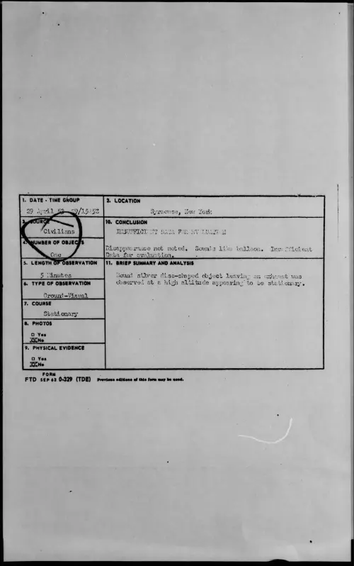 First page of 1953.04 - 6384732 - Syracuse, New York