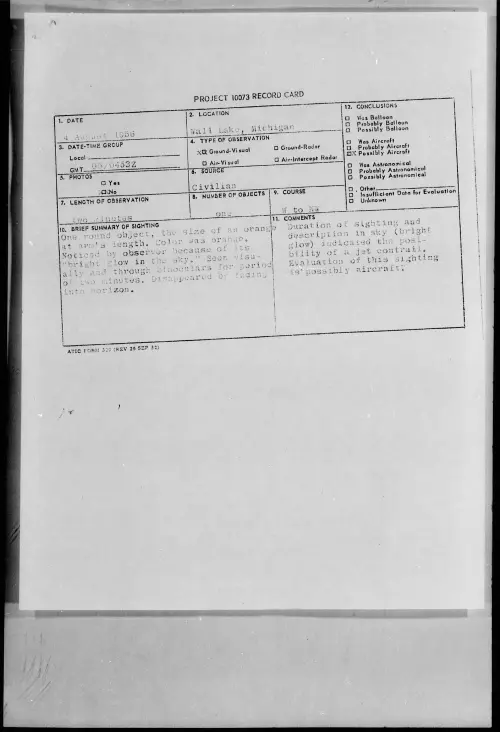 First page of 1956.08 - 6788615 - Wall Lake, Michigan