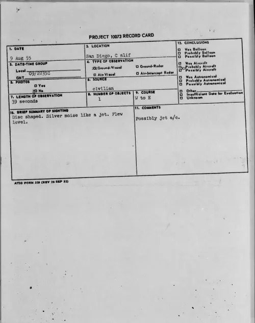 First page of 1955.08 - 6971546 - San Diego, Calif