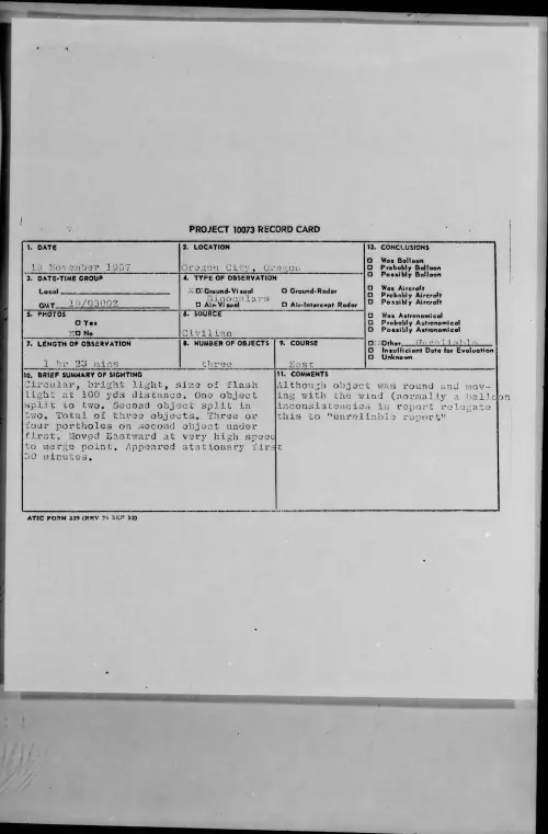 First page of 1957.11 - 6783249 - Oregon City, Oregon