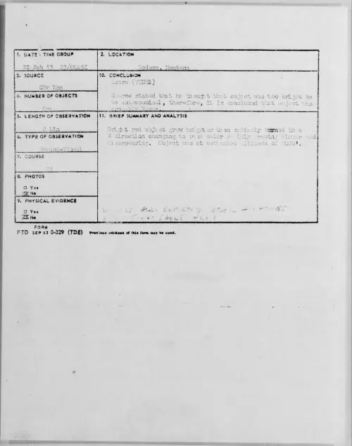 First page of 1953.02 - 9554441 - Dodson, Montana