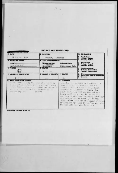 First page of 1960.08 - 7819982 - Madison, Wisconsin