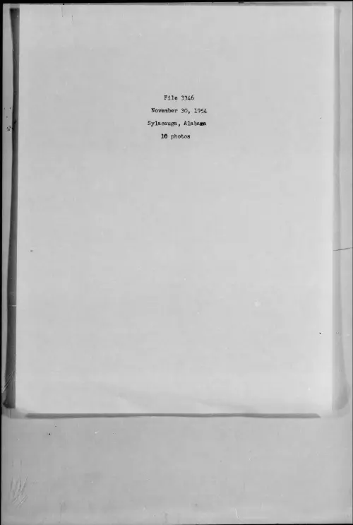 First page of 1954.11 - 7276510 - Sylacauga, Alabama (#3346)