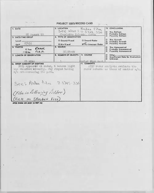 First page of 1959.08 - 8408958 - Charlotte Islands, Canda