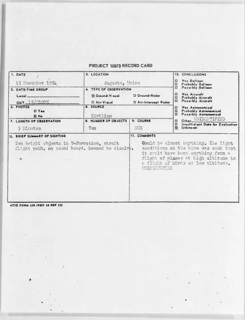 First page of 1954.11 - 6959896 - Augusta, Maine