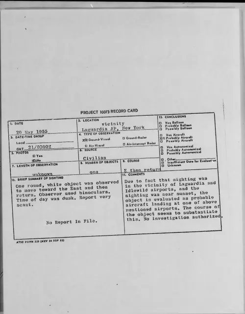 First page of 1955.05 - 6963151 - Laguardia AP, New York