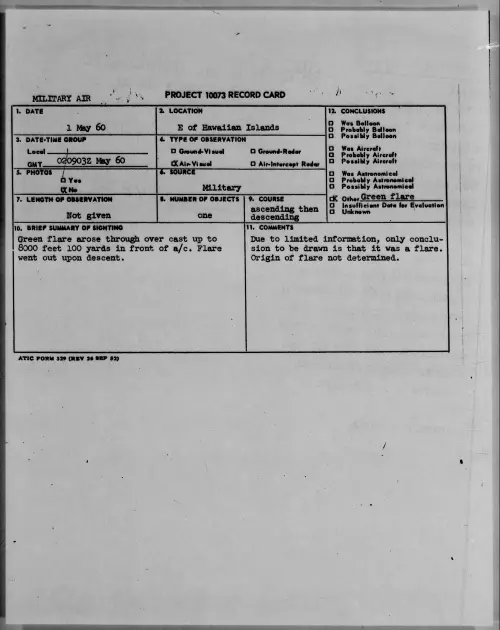 First page of 1960.05 - 7812324 - E of Hawaiian Islands