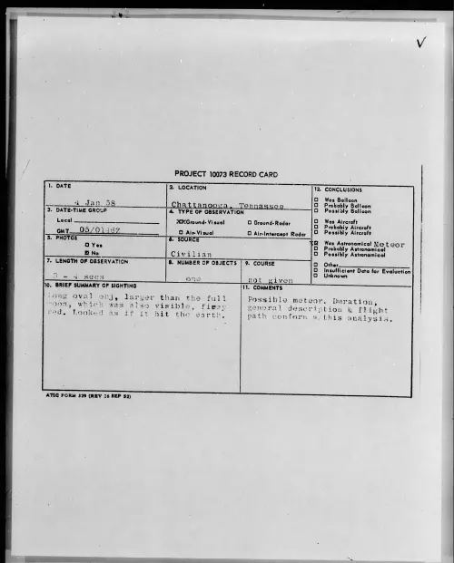 First page of 1958.01 - 6972653 - Chattanooga, Tennassee
