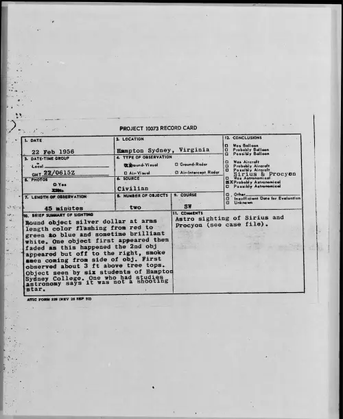 First page of 1956.02 - 7340567 - Hampton Sydney, Virginia