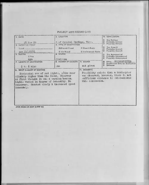 First page of 1959.11 - 6965967 - S Of Crystal Springs, Miss