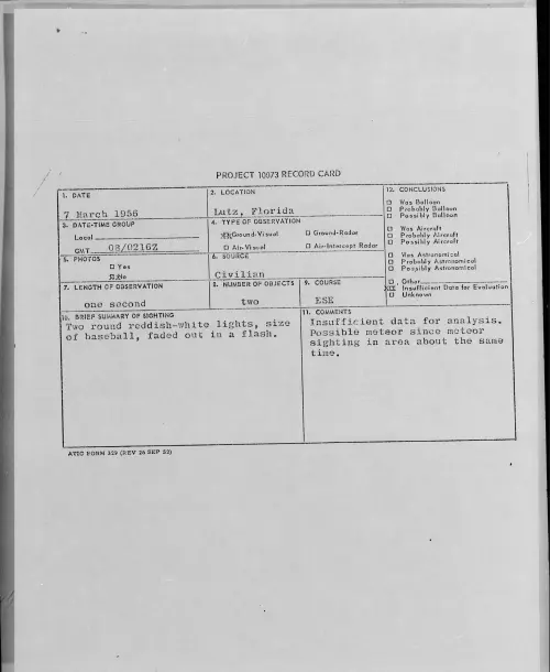 First page of 1956.03 - 7340804 - Lutz, Florida