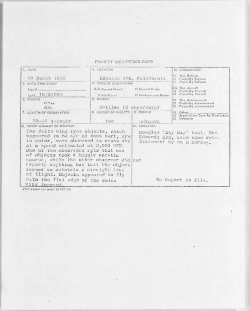 First page of 1955.03 - 6970774 - Edwards AFB, California